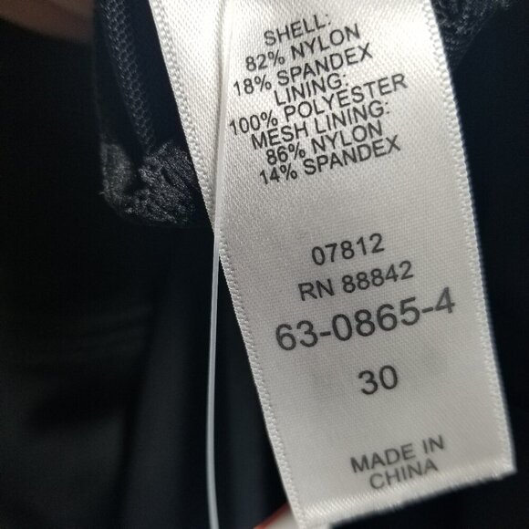 NWT Swimsuits For All Women's Black/Gold One-piece Swimsuit Sz 30 - Picture 8 of 9